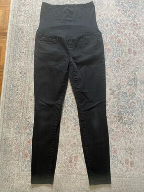 GAP Black Maternity Skinny Jeans with Supportive Full Panel
